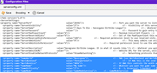 View Within serverconfig.xml