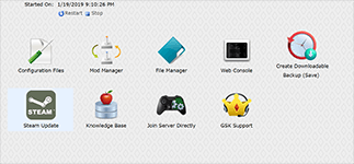Steam Update Within TCAdmin Control Panel